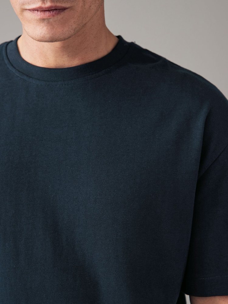 Donkerblauw - Normale Pasvorm - Zwaar T-shirt - Image 5 of 8