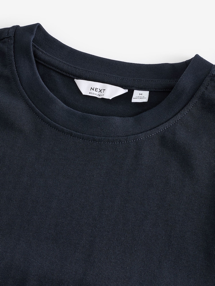 Donkerblauw - Normale Pasvorm - Zwaar T-shirt - Image 7 of 8