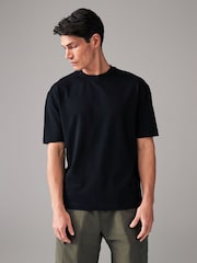 Noir - Oversize - T-shirt épais - Image 1 de 7