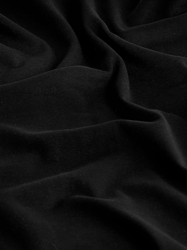 Noir - Oversize - T-shirt épais - Image 7 of 7