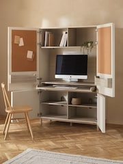 Cream Finsbury Hideaway Desk - Image 1 of 9