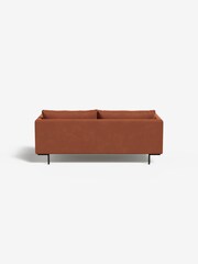 MADE.COM Matt Velvet Burnt Orange Harlow 2 Seater Sofa - Image 2 of 4