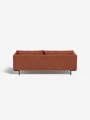 MADE.COM Matt Velvet Burnt Orange Harlow 3 Seater Sofa - Image 2 of 4