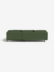 MADE.COM Matt Velvet Grass Green Harlow Right Hand Facing Corner Sofa - Image 2 of 4
