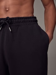 Black Relaxed Fit Cotton Rich Jersey Joggers - Image 4 of 9