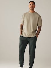 Green Slim Fit Cotton Rich Jersey Joggers - Image 2 of 8