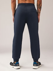 Navy Blue Regular Fit Cotton Rich Jersey Joggers - Image 3 of 10