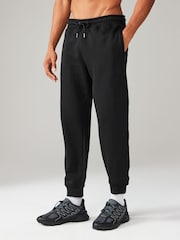 Black Regular Fit Cotton Rich Jersey Joggers - Image 1 of 8