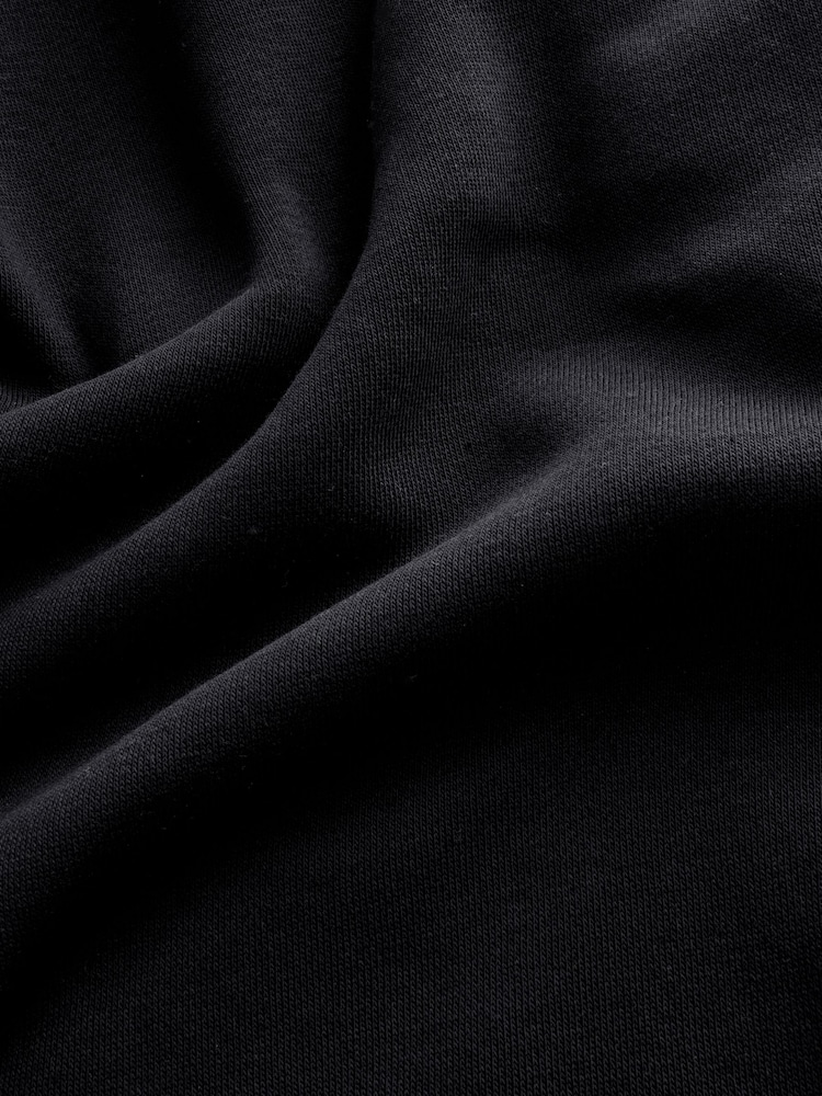 Black Regular Fit Cotton Rich Jersey Joggers - Image 8 of 8