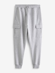 Grey Cuff Cotton Rich Jersey Cargo Joggers - Image 7 of 10