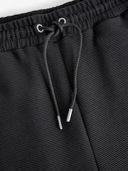 Black Smart Textured Joggers - Image 8 of 9