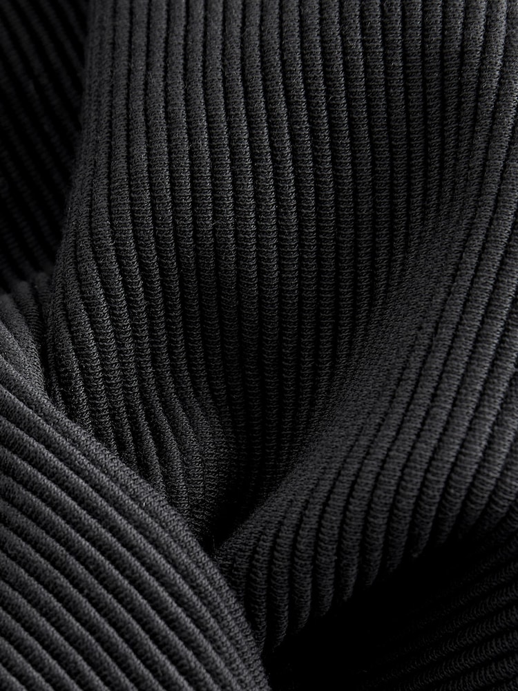 Black Smart Textured Joggers - Image 9 of 9