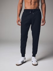 Black Slim Fit Cotton Rich Jersey Joggers - Image 1 of 10