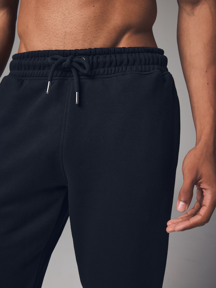 Black Slim Fit Cotton Rich Jersey Joggers - Image 5 of 10