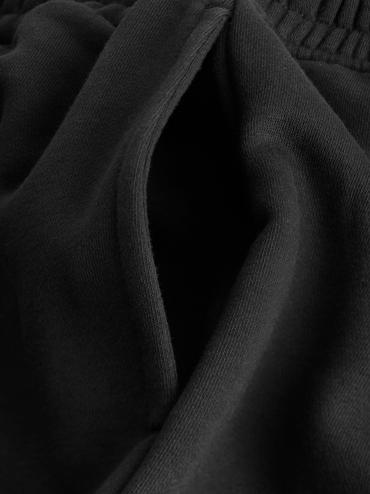 Black Slim Fit Cotton Rich Jersey Joggers - Image 9 of 10