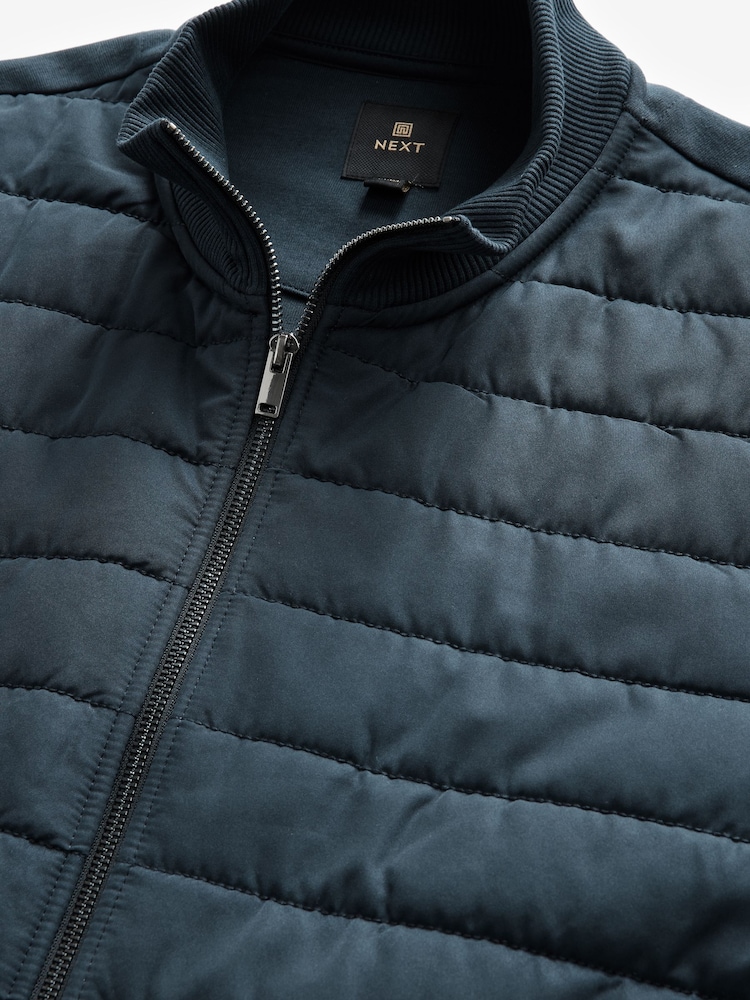 Bleu marine - Veste hybride à col cheminée - Image 10 of 11