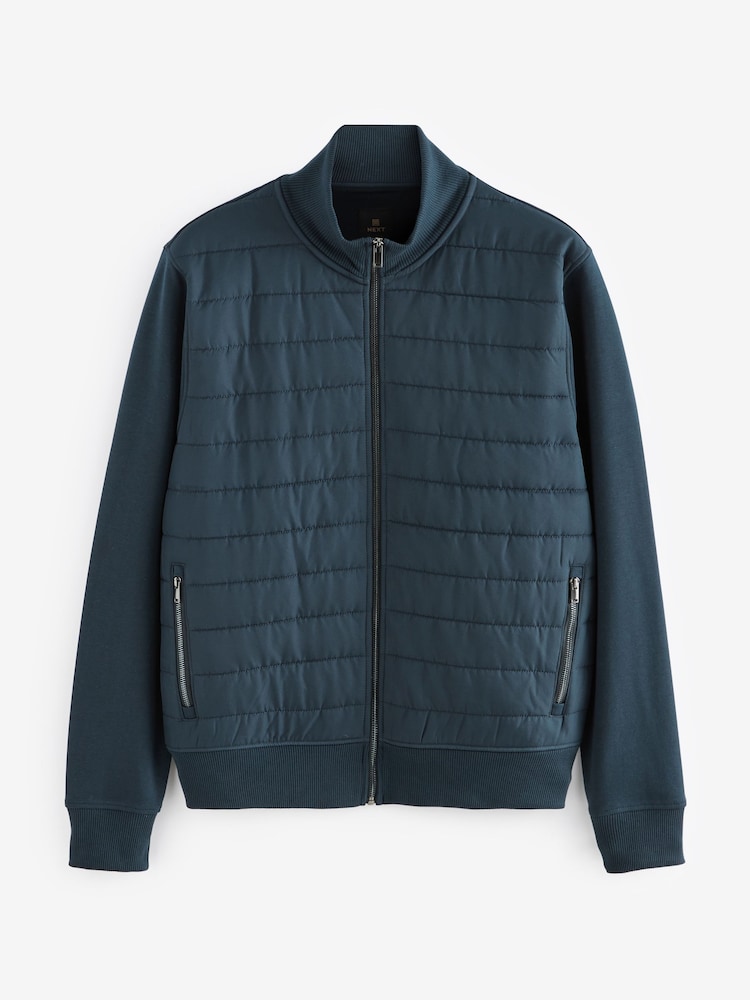 Bleu marine - Veste hybride à col cheminée - Image 8 of 11