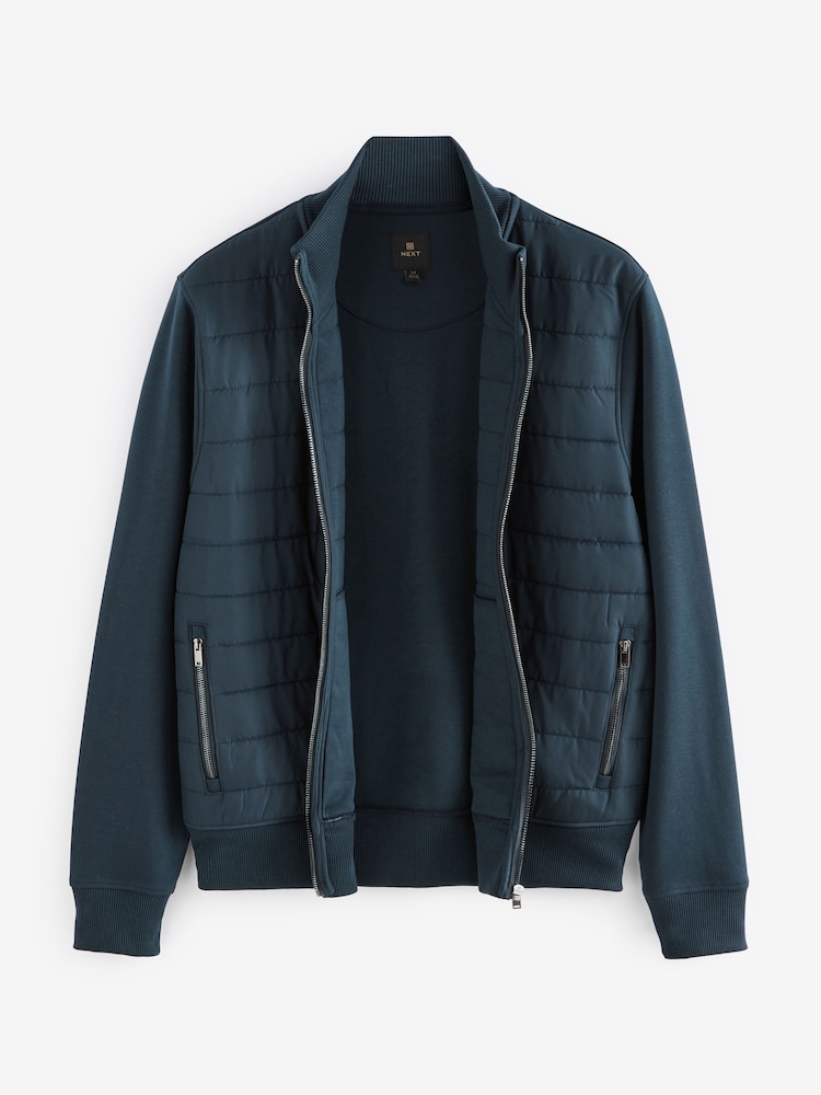 Bleu marine - Veste hybride à col cheminée - Image 9 of 11