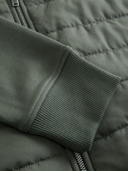 Green Hybrid Funnel Neck Jacket - Image 10 of 10