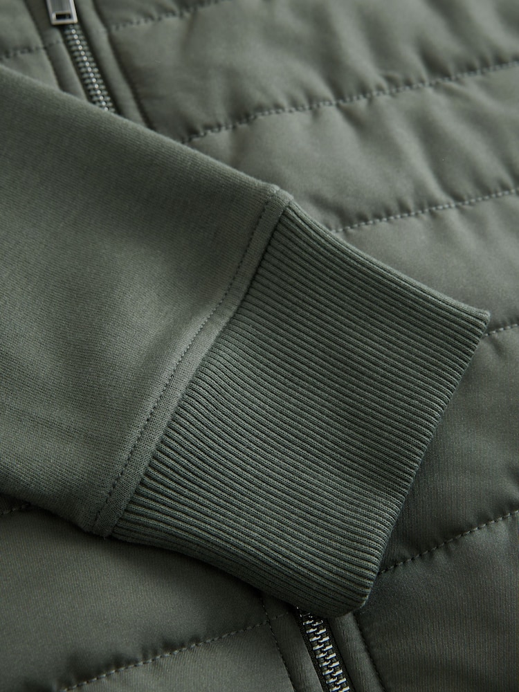 Green Hybrid Funnel Neck Jacket - Image 10 of 10 Green Hybrid Funnel Neck Jacket - Image 10 of 10