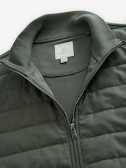 Green Hybrid Funnel Neck Jacket - Image 8 of 10