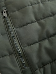 Green Hybrid Funnel Neck Jacket - Image 9 of 10