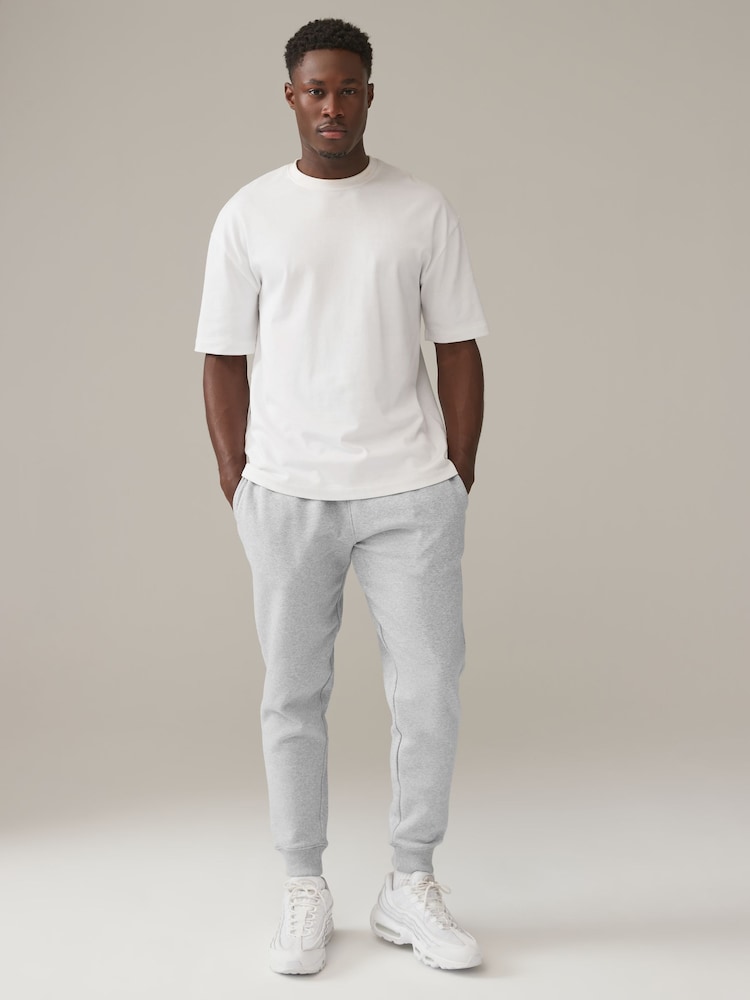 Grey Slim Fit Cotton Rich Jersey Joggers - Image 2 of 9