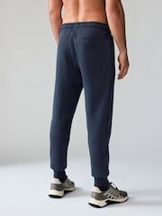 Navy Blue Slim Fit Cotton Rich Jersey Joggers - Image 3 of 8