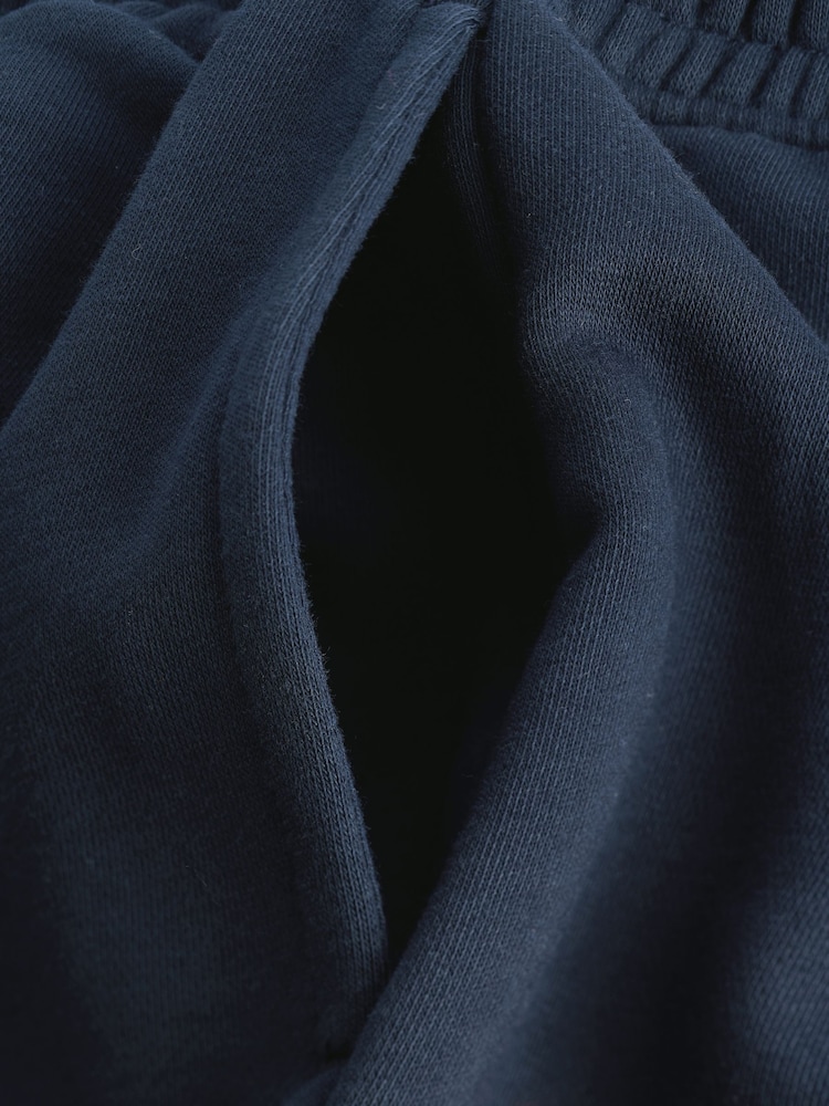 Navy Blue Slim Fit Cotton Rich Jersey Joggers - Image 8 of 8