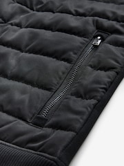 Black Hybrid Funnel Neck Jacket - Image 10 of 11