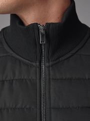 Black Hybrid Funnel Neck Jacket - Image 5 of 11