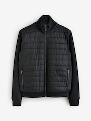 Black Hybrid Funnel Neck Jacket - Image 7 of 11