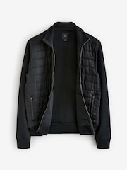 Black Hybrid Funnel Neck Jacket - Image 8 of 11
