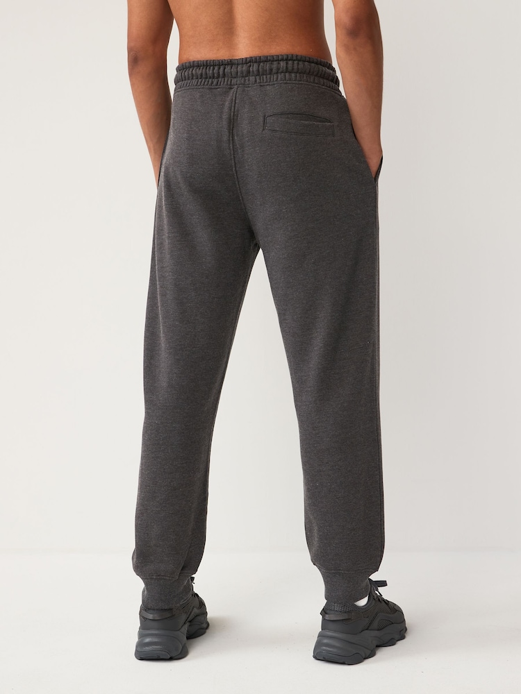 Charcoal Grey Regular Fit Cotton Rich Jersey Joggers - Image 3 of 8