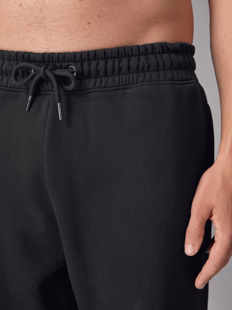 Black Open Cotton Rich Jersey Joggers - Image 5 of 9