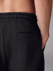 Black Open Cotton Rich Jersey Joggers - Image 6 of 9