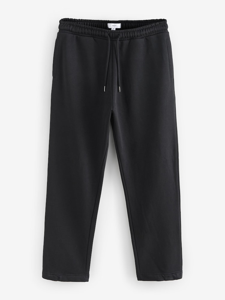 Black Open Cotton Rich Jersey Joggers - Image 7 of 9