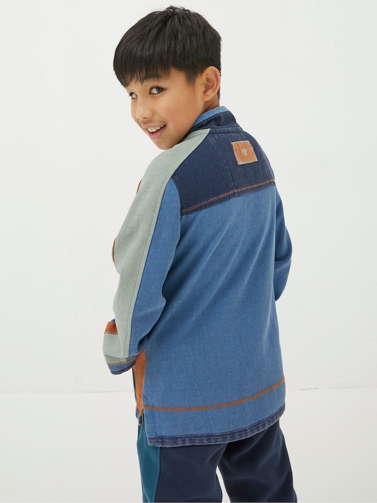 FatFace Mini Blue US Airlie Sweater - Image 2 of 4 FatFace Mini Blue US Airlie Sweater - Image 2 of 4