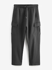 Slate Grey Open Cotton Rich Jersey Cargo Joggers - Image 8 of 10