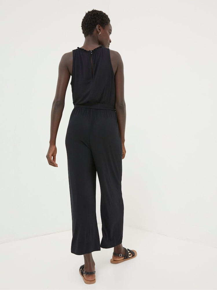 FatFace Black Haylie Jersey Jumpsuit - Image 2 of 6