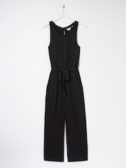 FatFace Black Haylie Jersey Jumpsuit - Image 6 of 6
