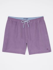 FatFace Purple Trevose Plain Swim Shorts - Image 5 of 5