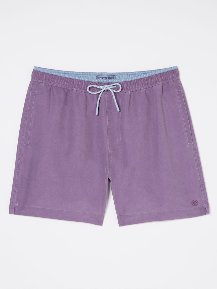 FatFace Purple Trevose Plain Swim Shorts - Image 5 of 5 FatFace Purple Trevose Plain Swim Shorts - Image 5 of 5