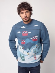 Blue Ski Crew Sweatshirt - Image 1 of 8