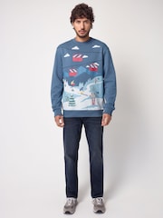 Blue Ski Crew Sweatshirt - Image 2 of 8