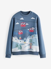 Blue Ski Crew Sweatshirt - Image 6 of 8