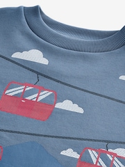 Blue Ski Crew Sweatshirt - Image 7 of 8