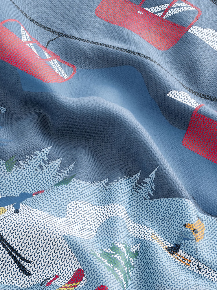 Blue Ski Crew Sweatshirt - Image 8 of 8
