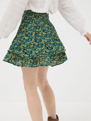FatFace Green Spring Floral Skirt - Image 3 of 5