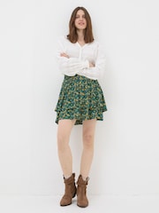 FatFace Green Spring Floral Skirt - Image 4 of 5